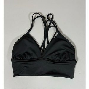 Victoria’s Secret Black ‘Gym to Swim’ Bralette Bikini Top Bathing Suit Size S 🖤